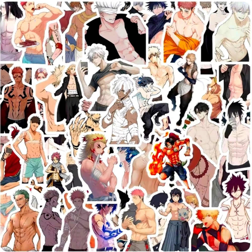 🍒🍒 Anime Characters Stickers Set